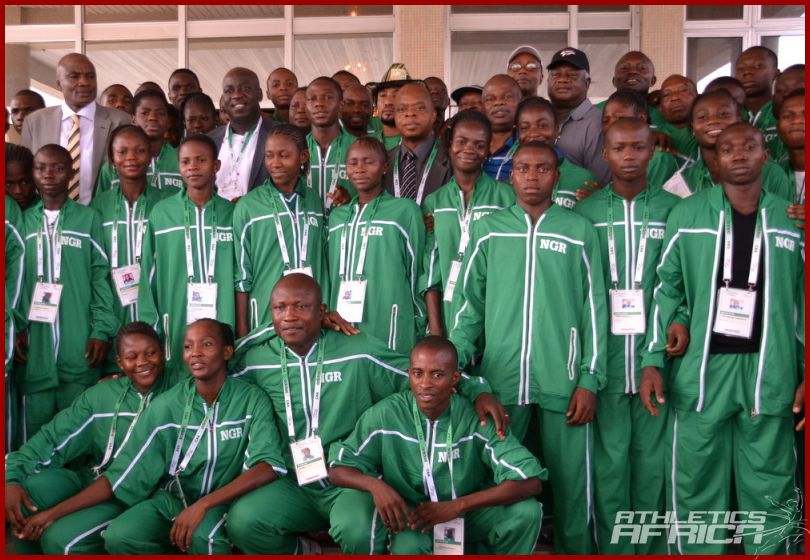 The Nigerian U-18 team to AYAC 2013 / Photo Credit: Segun Ogunfeyitimi